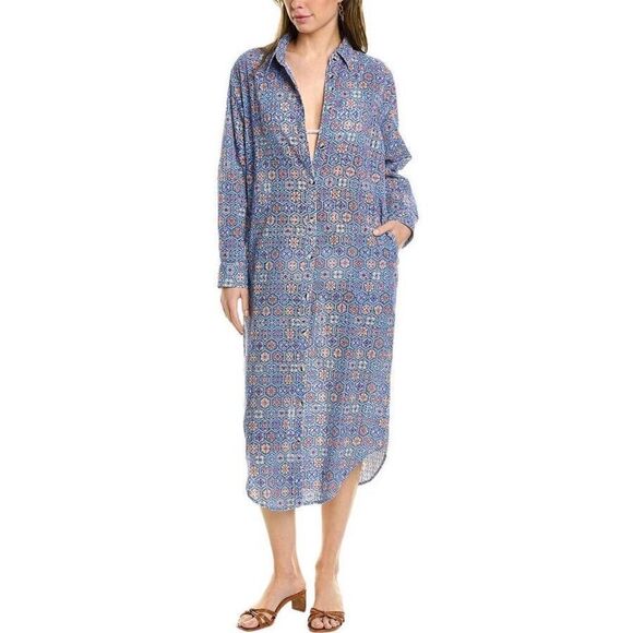 Solid & Striped The Eyelet Oxford Maxi Dress Size XL Swim Cover Up $250.00 - Picture 11 of 11